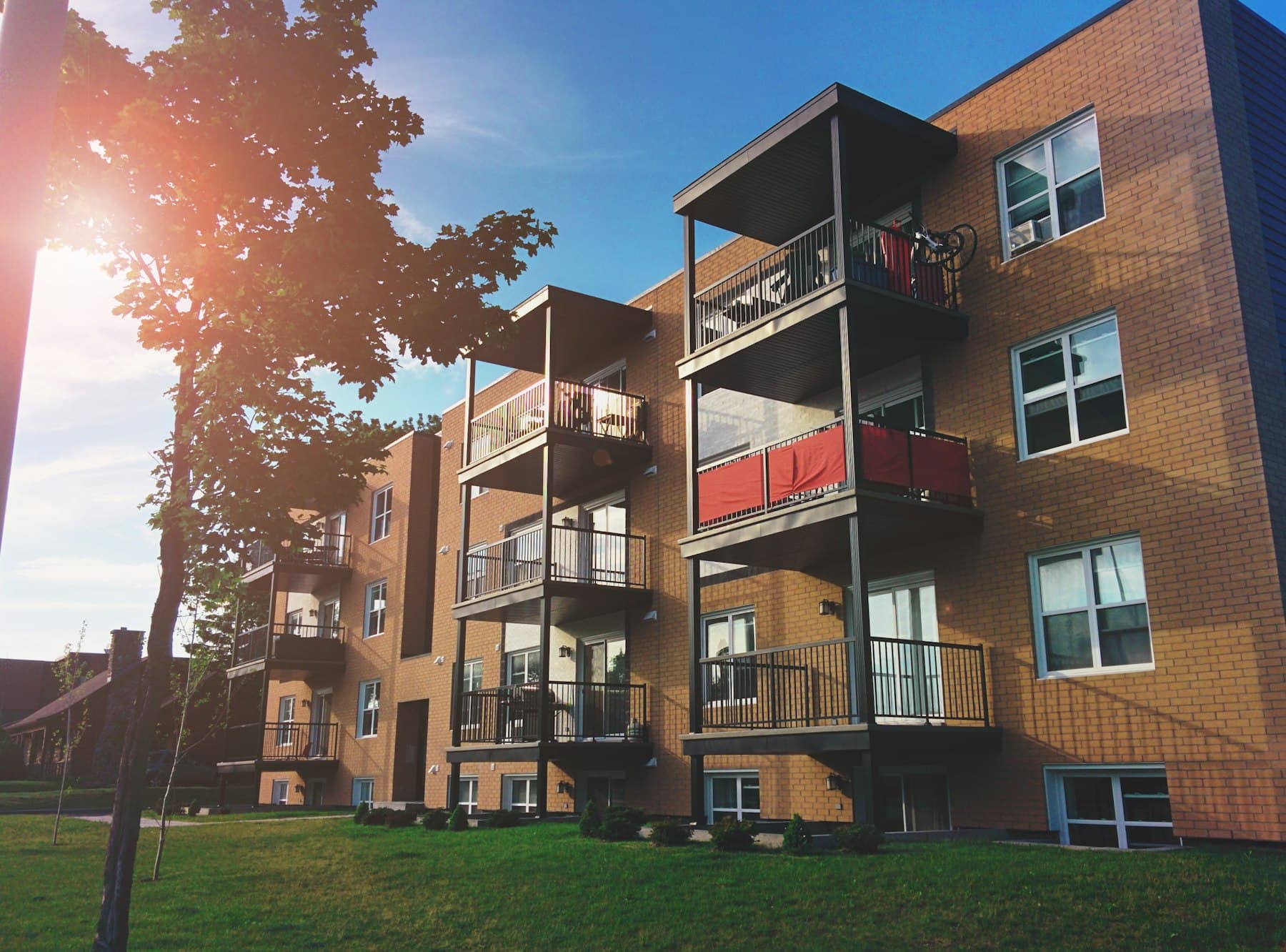 Apartment building exterior